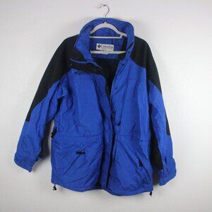 Columbia, Jacket, Women's L, Blue With Black, NO HOODIE